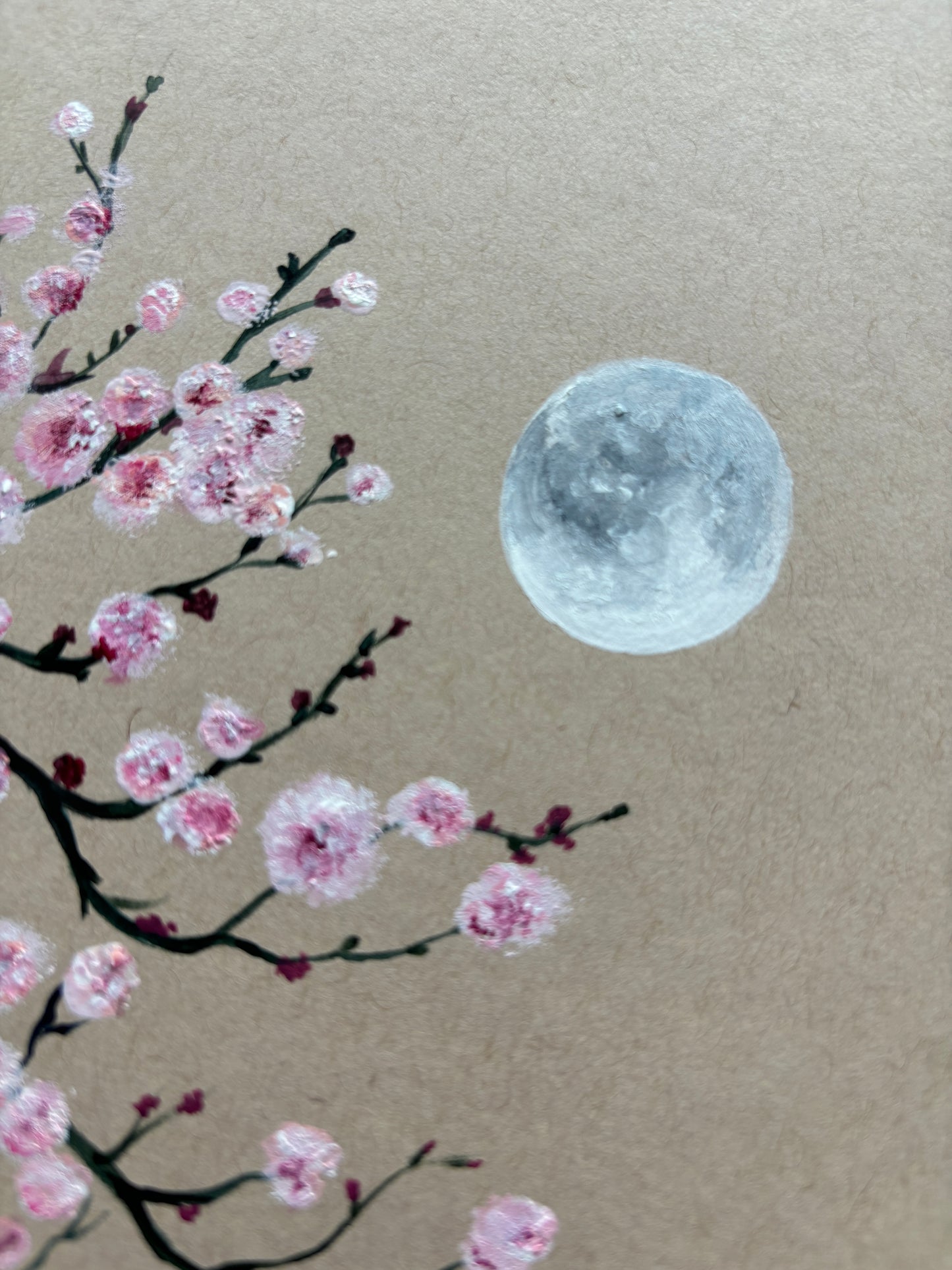 Blossoms in moonlight (framed)