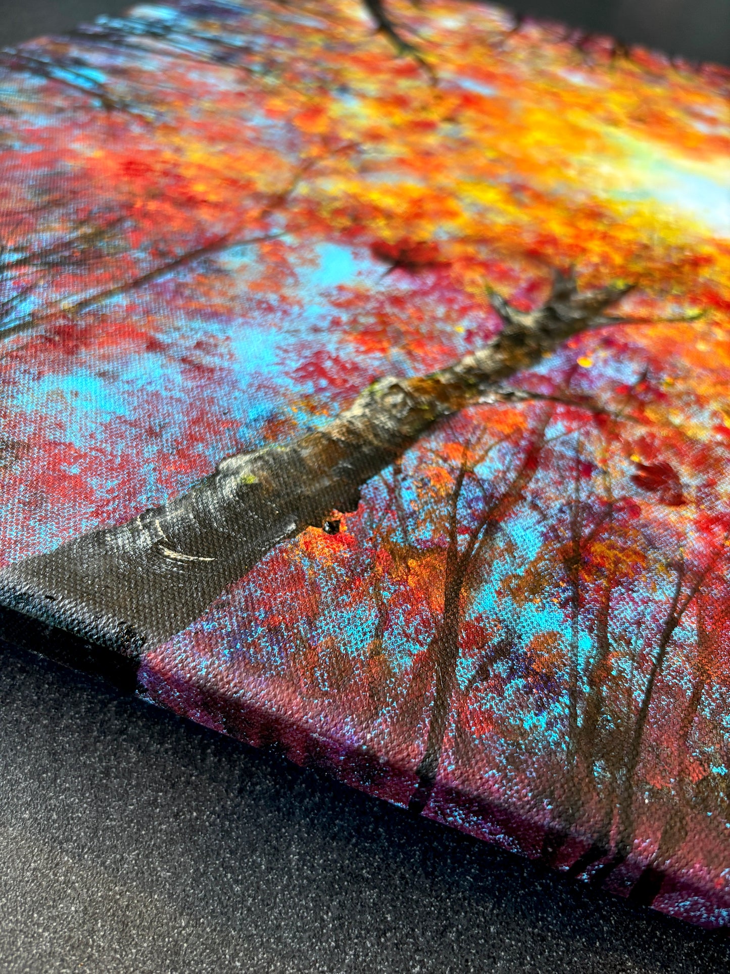 Beneath the falling gold