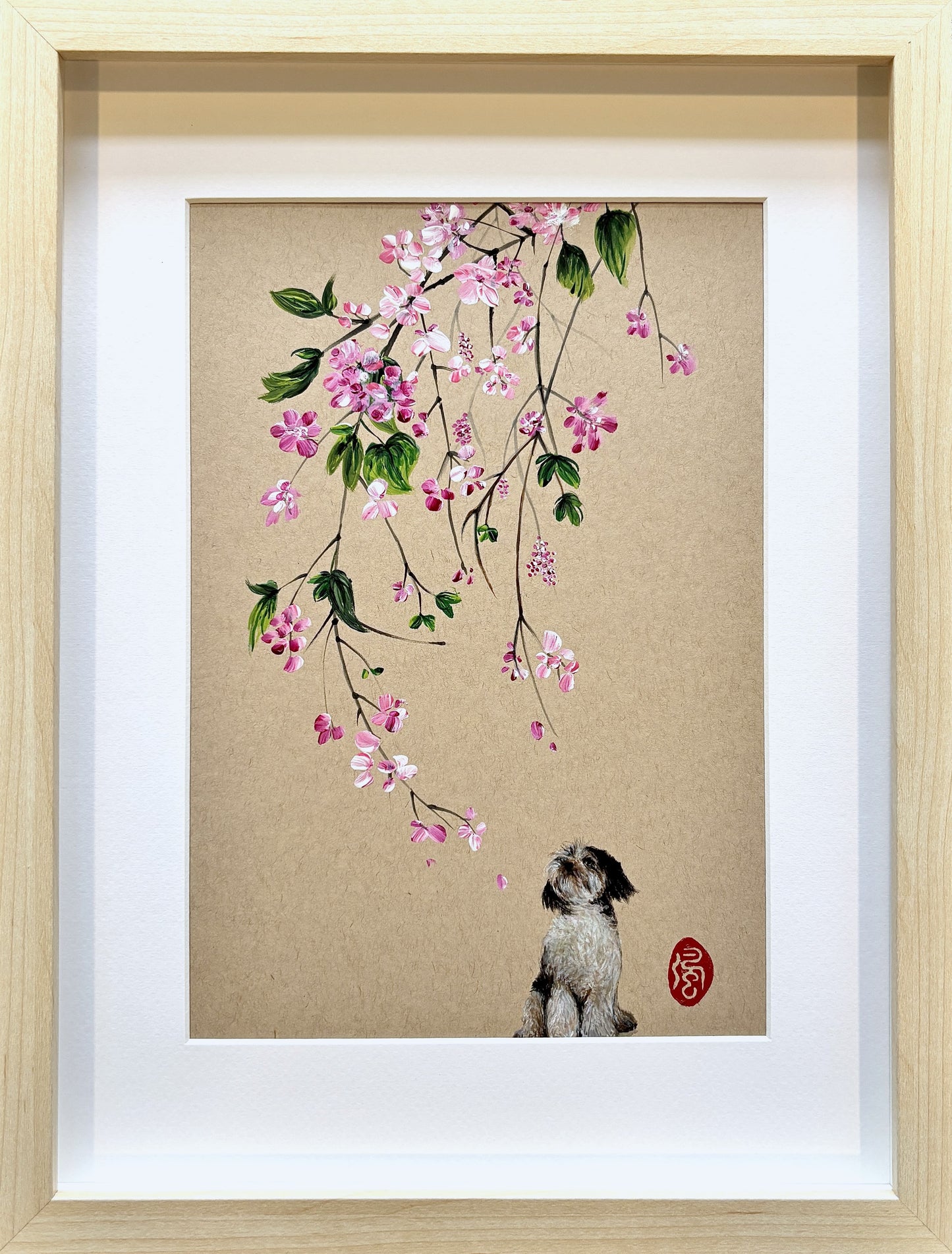 Petals for a pup (framed)
