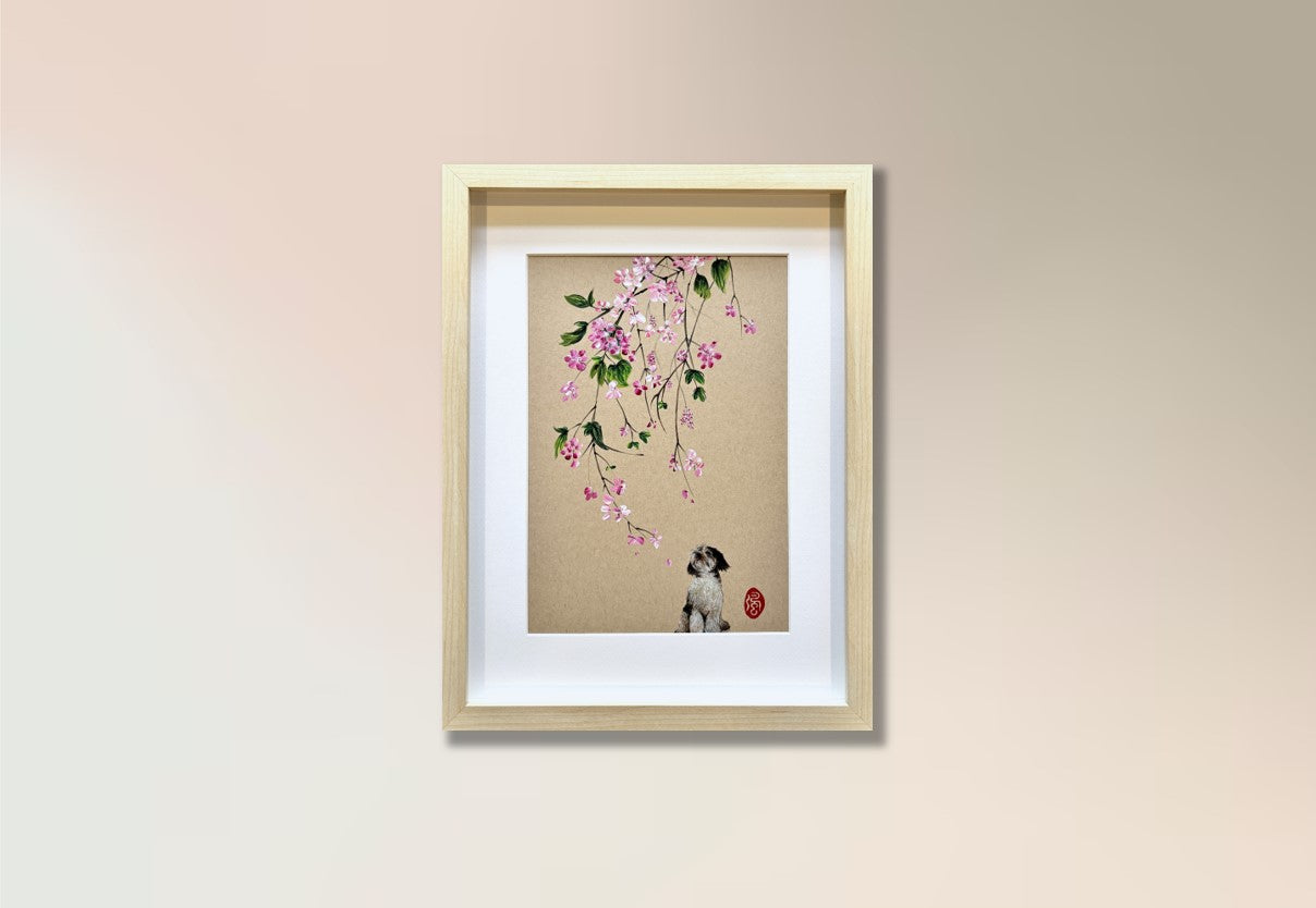 Petals for a pup (framed)