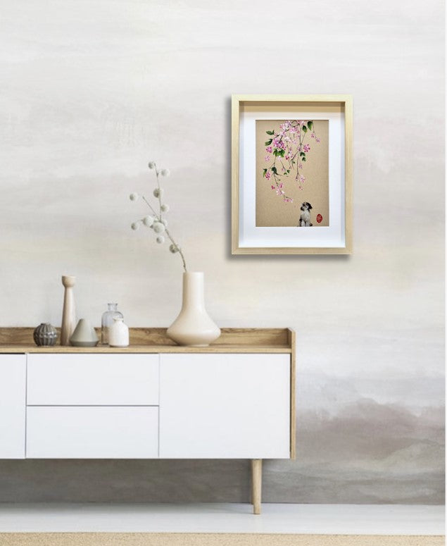 Petals for a pup (framed)