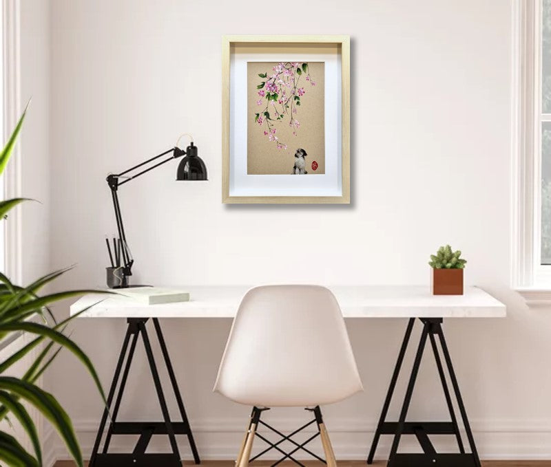 Petals for a pup (framed)