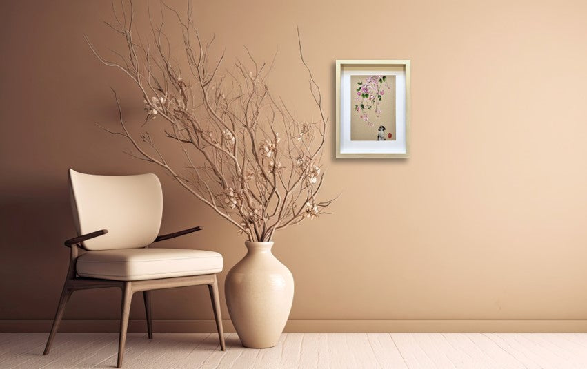 Petals for a pup (framed)