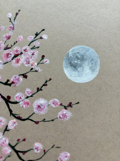 Blossoms in moonlight