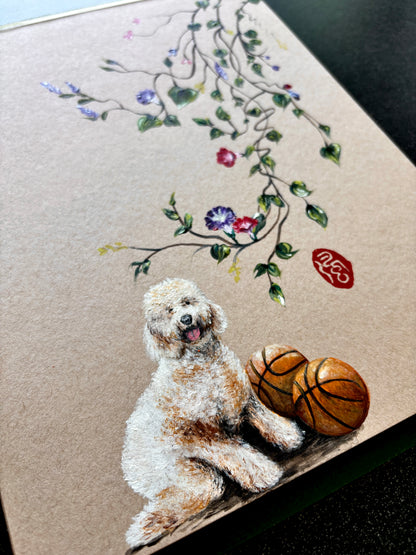 Love, Play, Bloom (framed) - commissioned