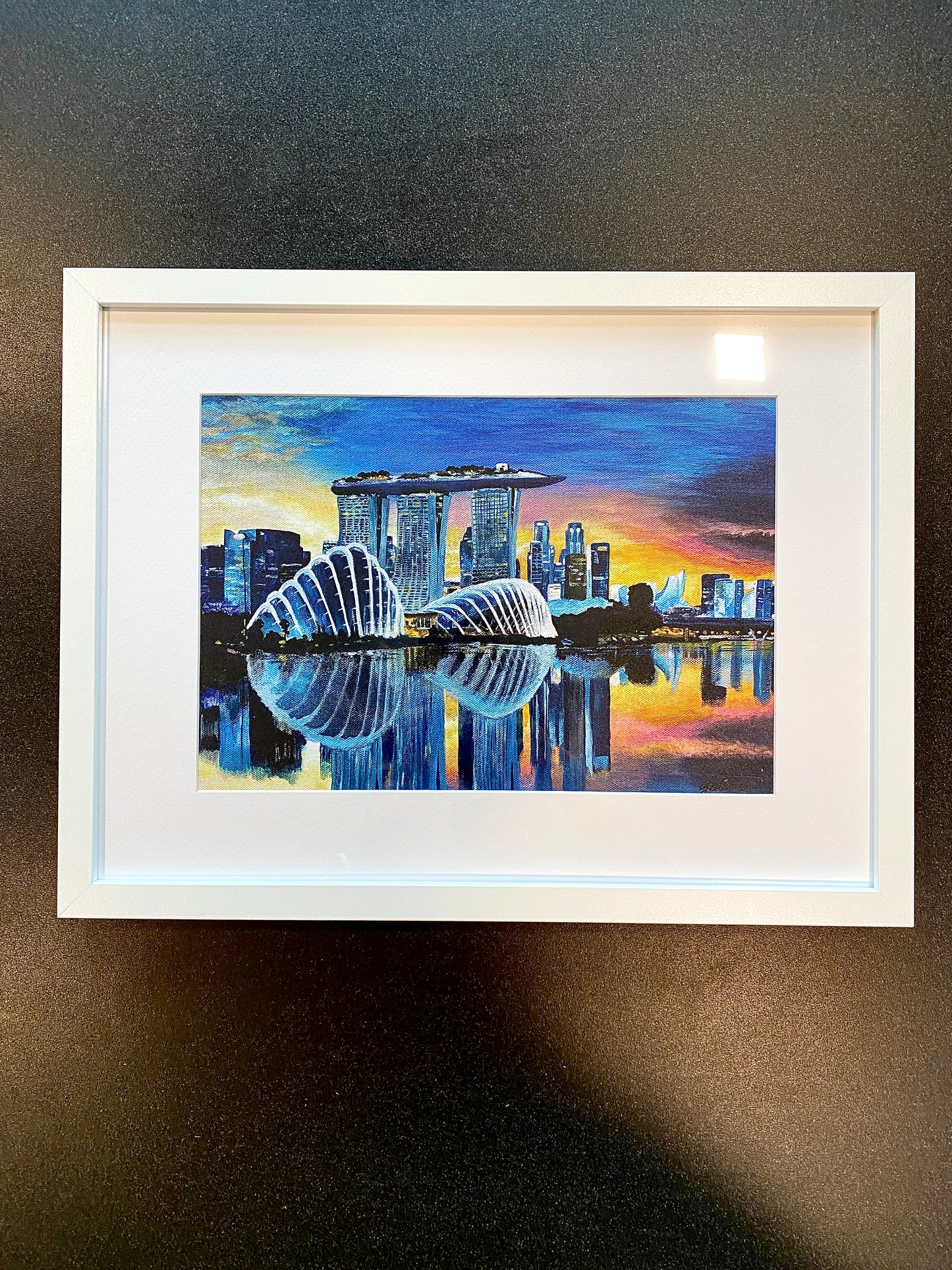 Print: Singapore, as dusk falls