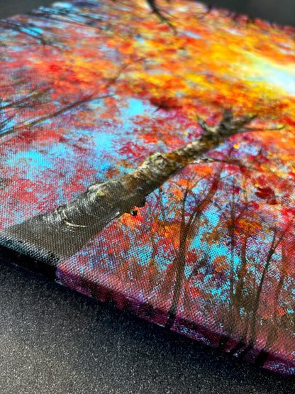Beneath the falling gold